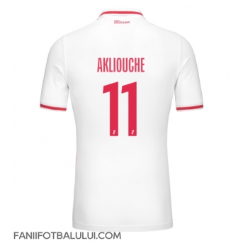 AS Monaco Maghnes Akliouche #11 Tricou Fotbal Replică 2024-25 Barbati Acasa
